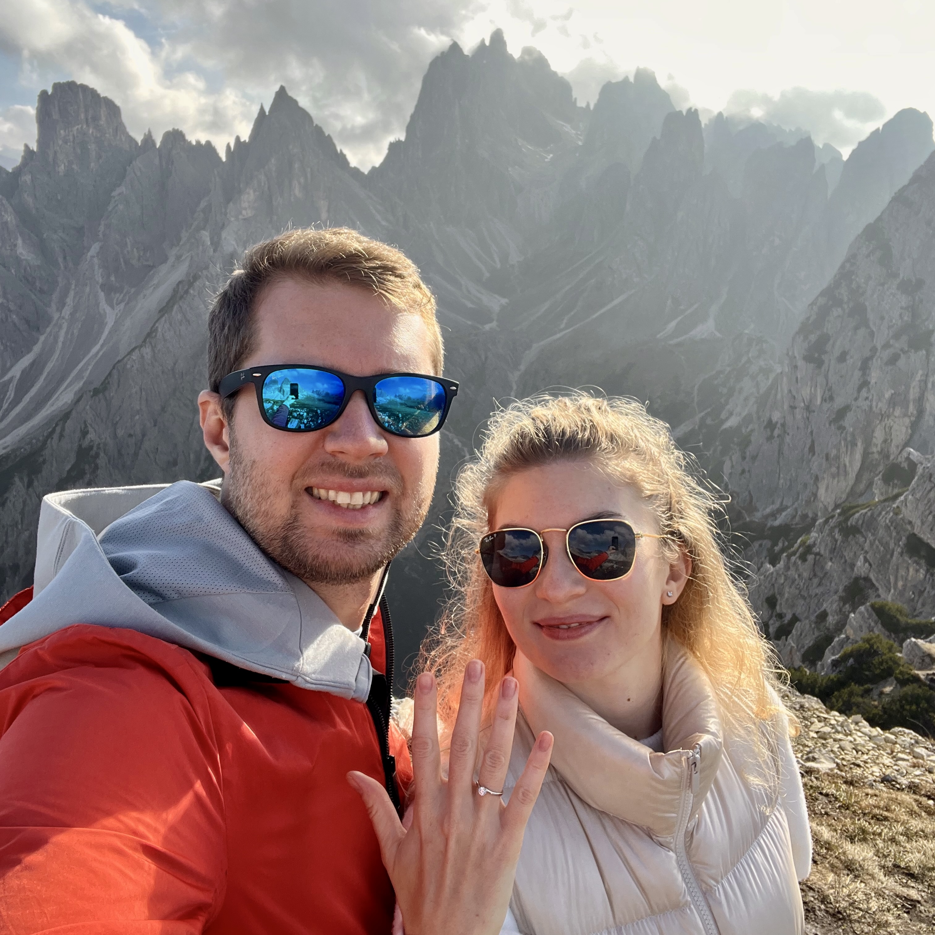 Denis and Julia in the mountains