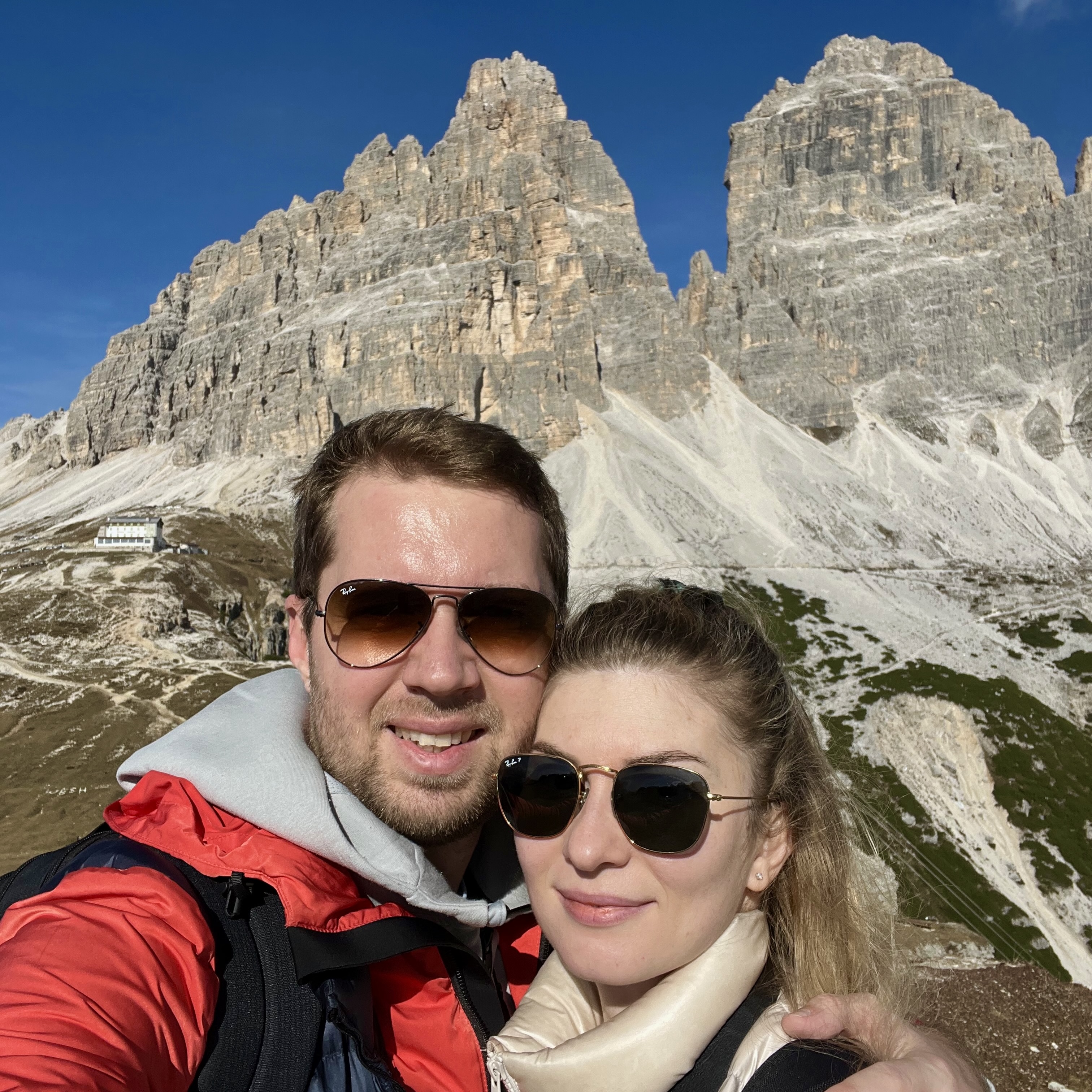 Denis and Julia in the Dolomites
